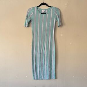 LuLaRoe Julia Striped Midi Dress